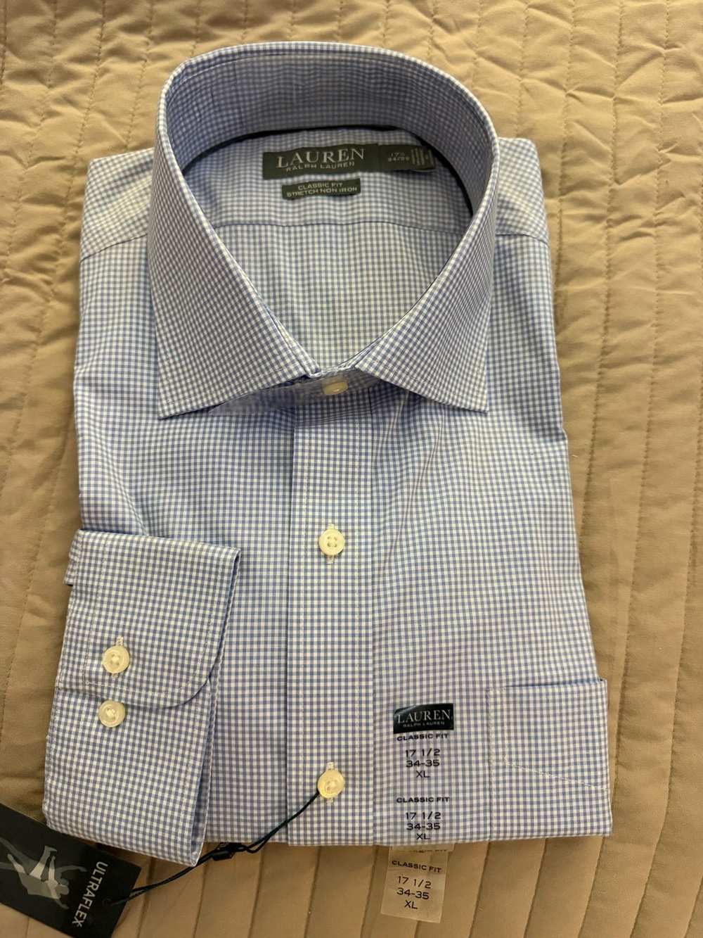 Lauren Ralph Lauren Men’s Classic Fit Dress Shirt 17.5 34/35 NWT